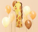 Balon foliowy urodzinowy cyfra "1" - Żyrafa 31x82 cm