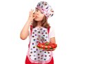 Zestaw kucharza dla dzieci fartuch czapka kucharska rękawica kuchenna + akcesoria