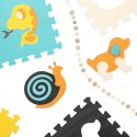 Mata edukacyjna piankowa puzzle zwierzątka kolorowa 85 x 85 cm 9 elementów