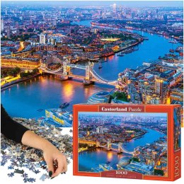 CASTORLAND Puzzle układanka 1000 elementów Aerial View of London - Widok z lotu ptaka na Londyn 68x47cm