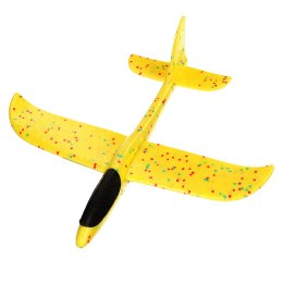 Szybowiec samolot styropianowy 47x49cm żółty