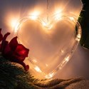 Lampki LED wisząca ozdoba dekoracja świąteczna serce 10 LED