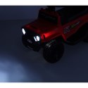 Jeździk pchacz samochód terenowy z dżwiękiem i światłami czerwony widok  przednik świateł