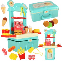 Sklep bar lodziarnia zestaw dla dzieci walizka PIKNIK+ akcesoria
