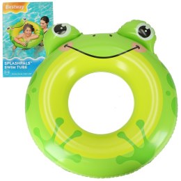 BESTWAY 36351 Kółko dla dziecka do pływania koło dmuchane żaba 3-6lat 60kg