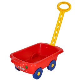 Wózek dla dzieci z rączką do ciągnięcia taczka czerwony