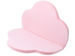 Mata piankowa dla dzieci do zabawy siedzisko chmurka różowa składana100cm