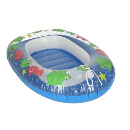 BESTWAY 34037 Kółko do pływania dla niemowląt koło pontonik dla dzieci dmuchany z siedziskiem łódka ponton materac niebieski 3-6