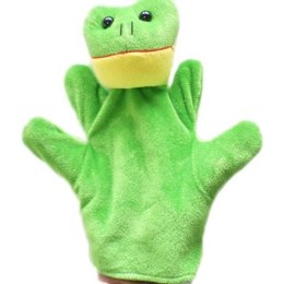 Pacynka pluszowa maskotka na rękę kukiełka żabka